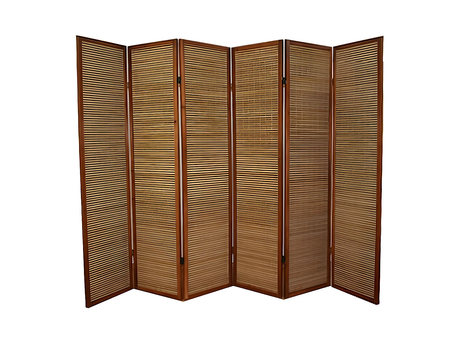 Paravent 6 panneaux marron bois marron 264 x 44 x 175 cm PAR06069