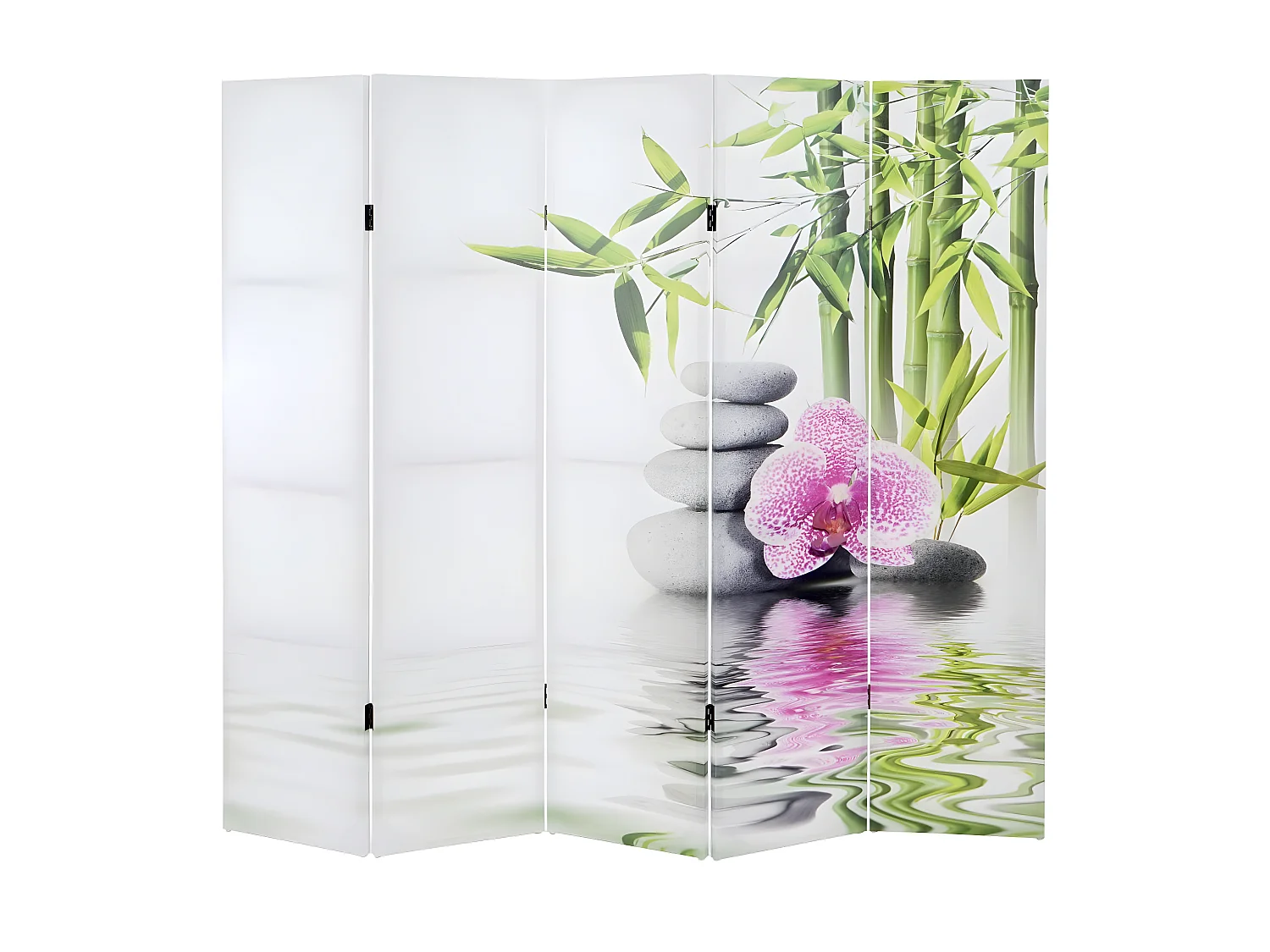 Paravent 5 panneaux pans 200 x 2.5 x 180 cm PAR04010