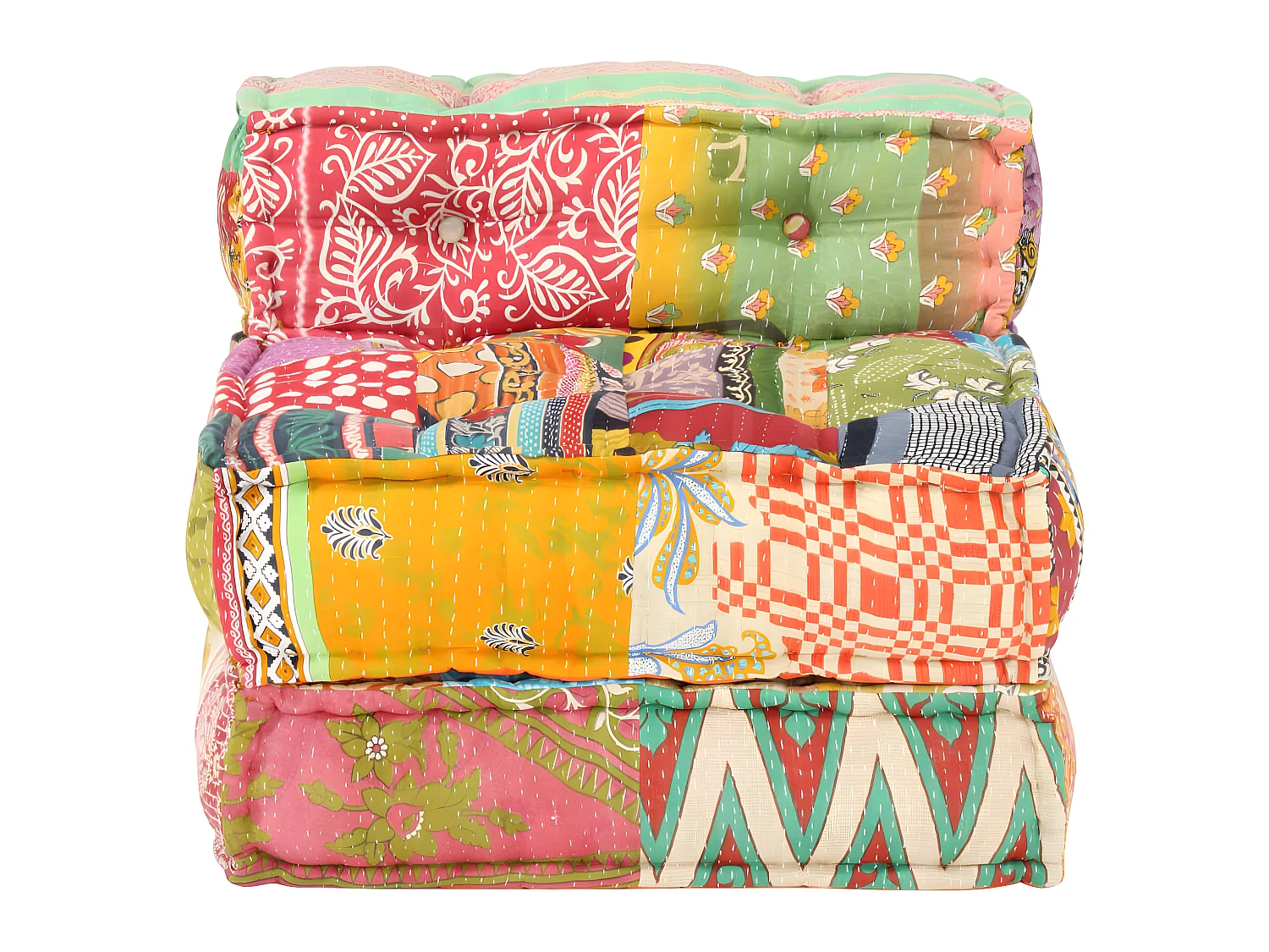 Coussin de sol pouf tissu 60 x 70 x 51 cm DEC021298