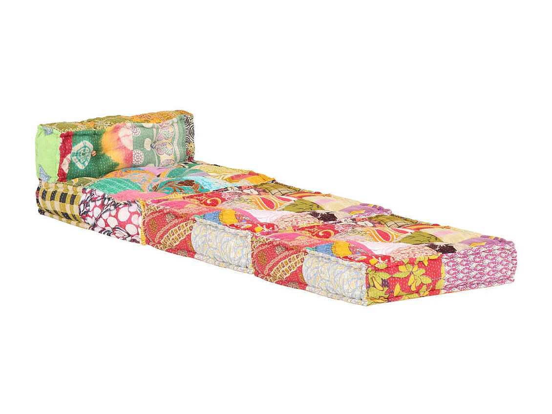 Coussin de sol pouf tissu 60 x 70 x 51 cm DEC021298