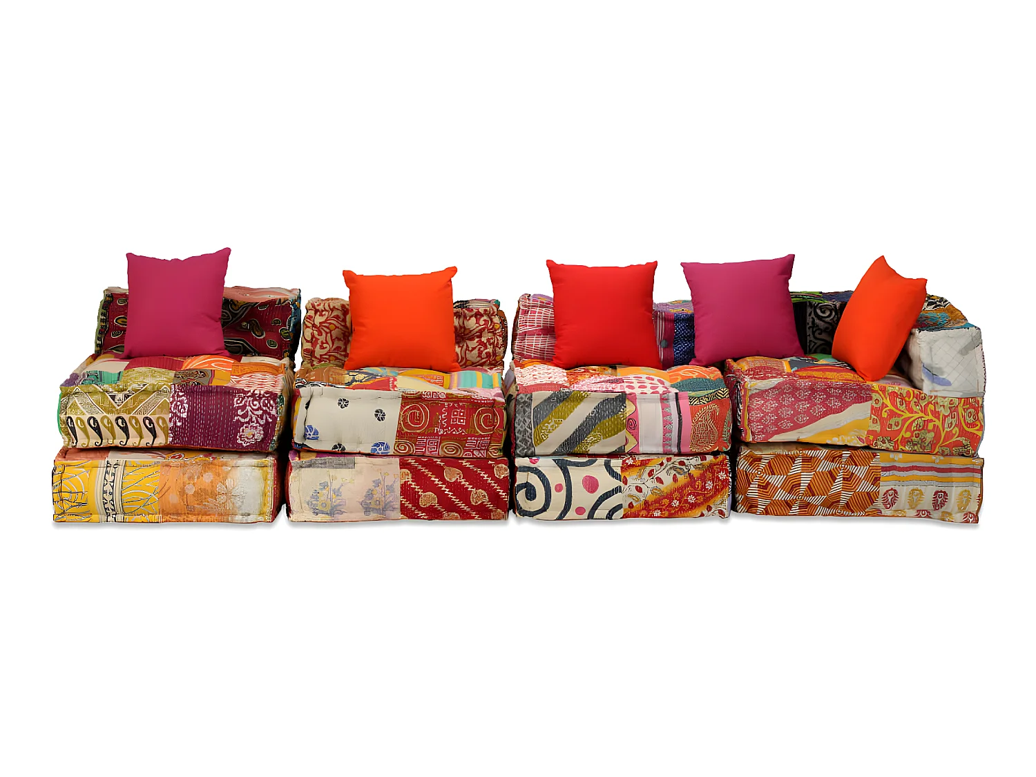 Coussins canapé de sol tissu 200 x 132 x 58 cm DEC021225