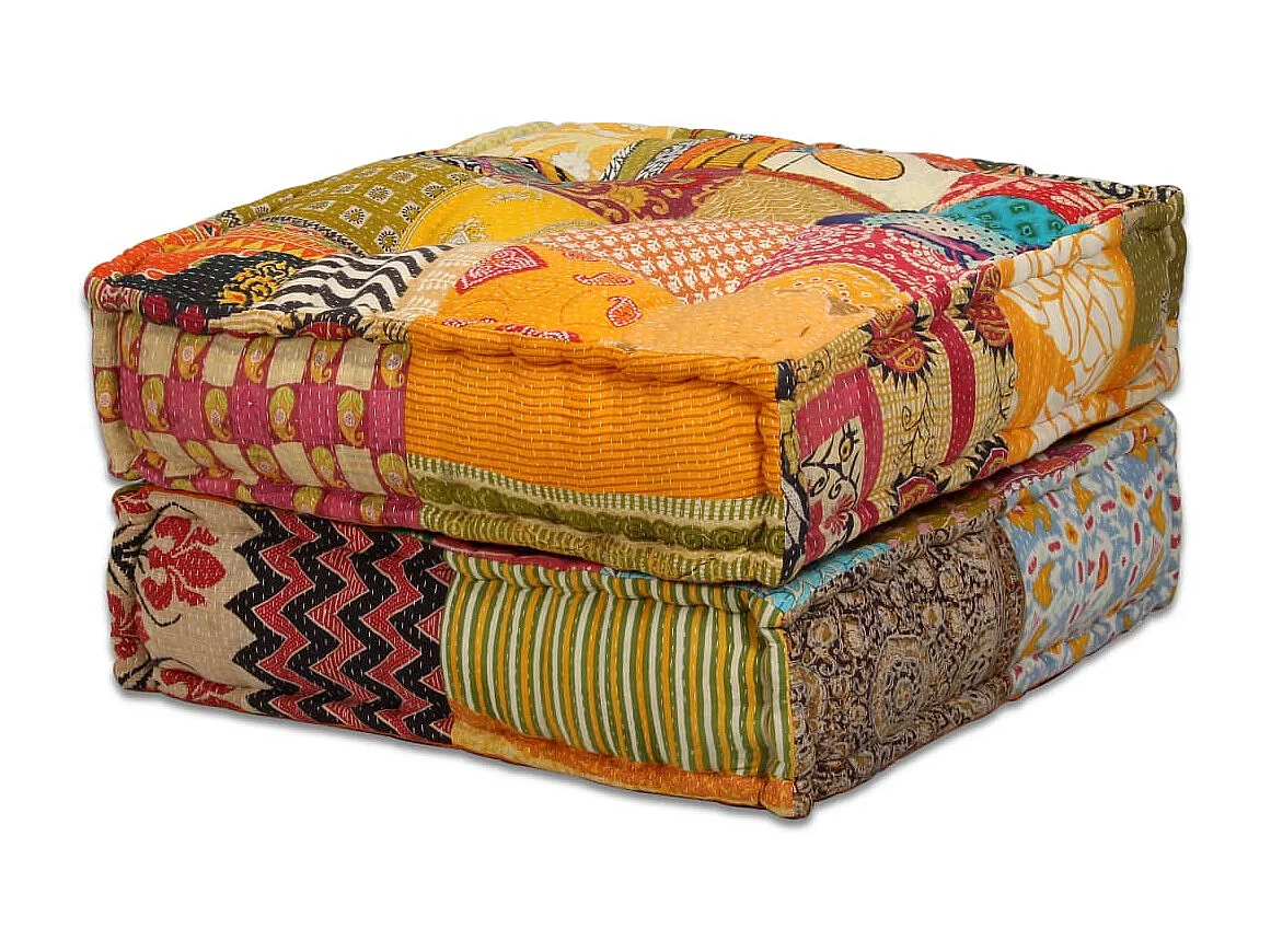 Coussins canapé de sol tissu 200 x 132 x 58 cm DEC021225