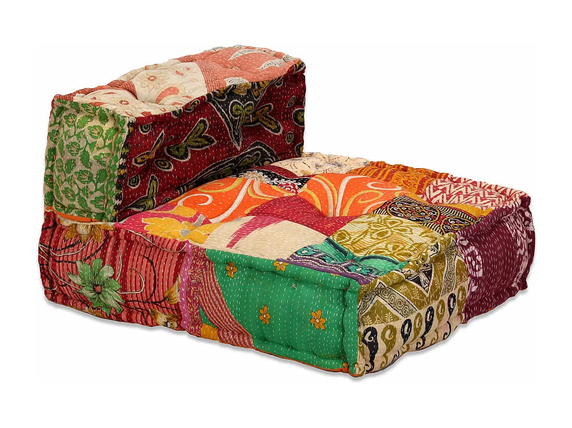 Coussins canapé de sol tissu 200 x 132 x 58 cm DEC021225