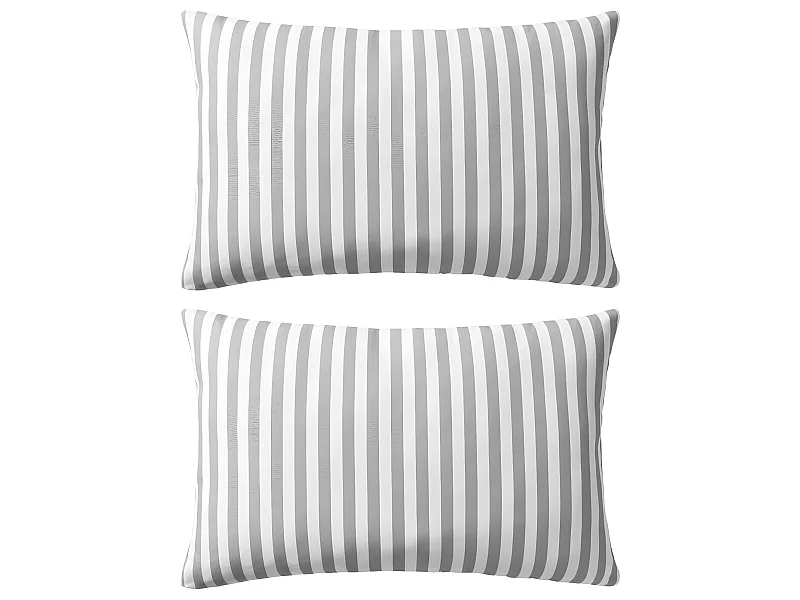 Lot de 2 coussins grise 60 x 40 x 3 cm DEC020111