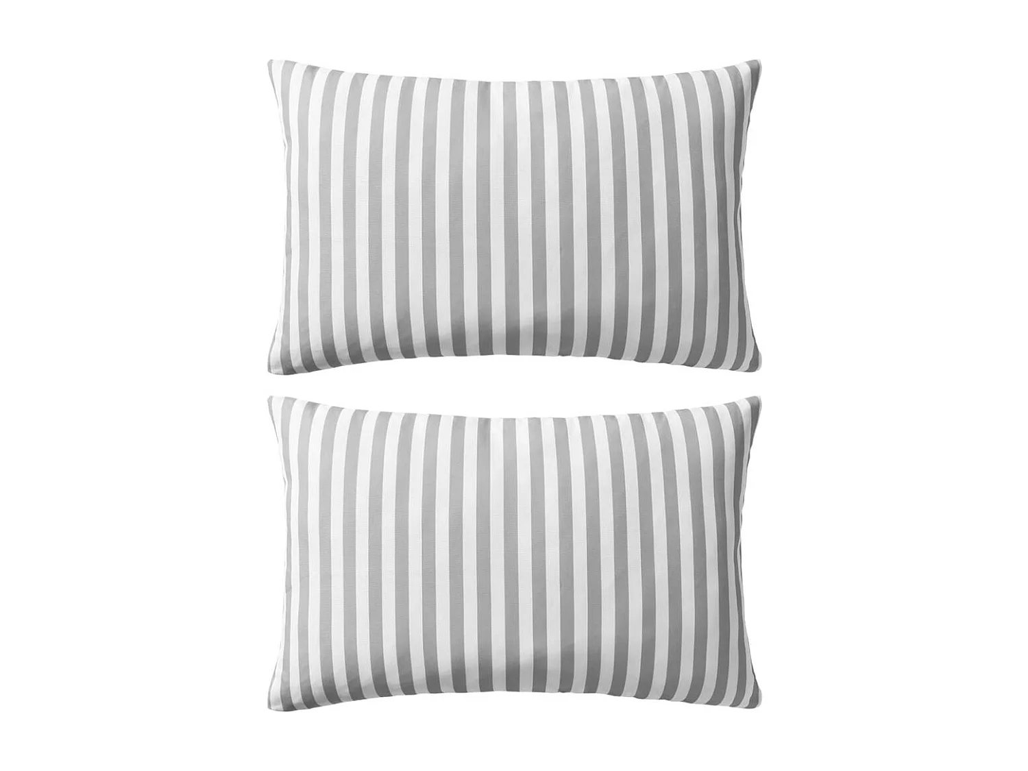 Lot de 2 coussins grise 60 x 40 x 3 cm DEC020111