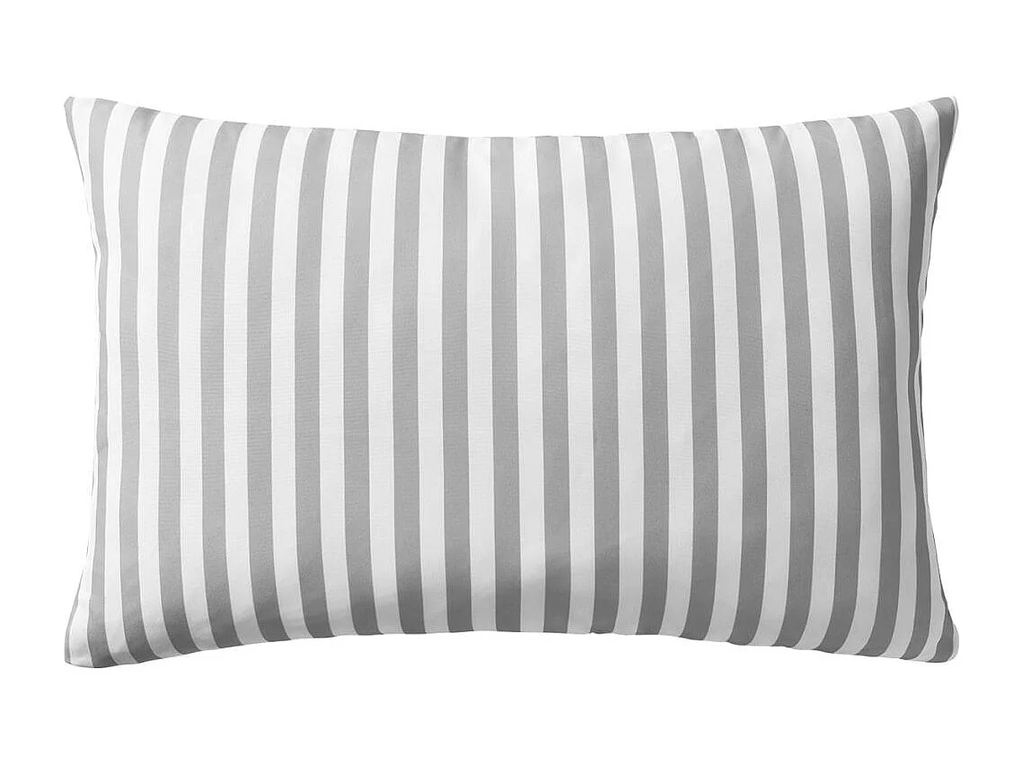 Lot de 2 coussins grise 60 x 40 x 3 cm DEC020111