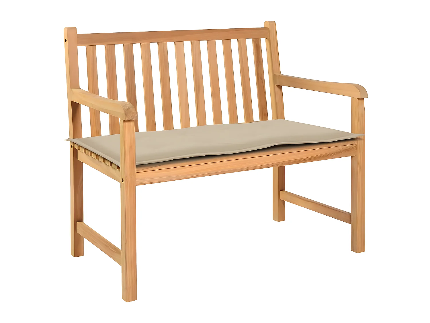 Coussin de banc de beige 120 x 50 x 3 cm DEC021754