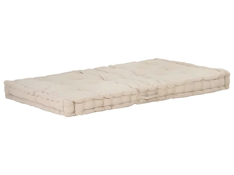 coussin de canapé palette beige 120 x 80 x 10 cm DEC021814