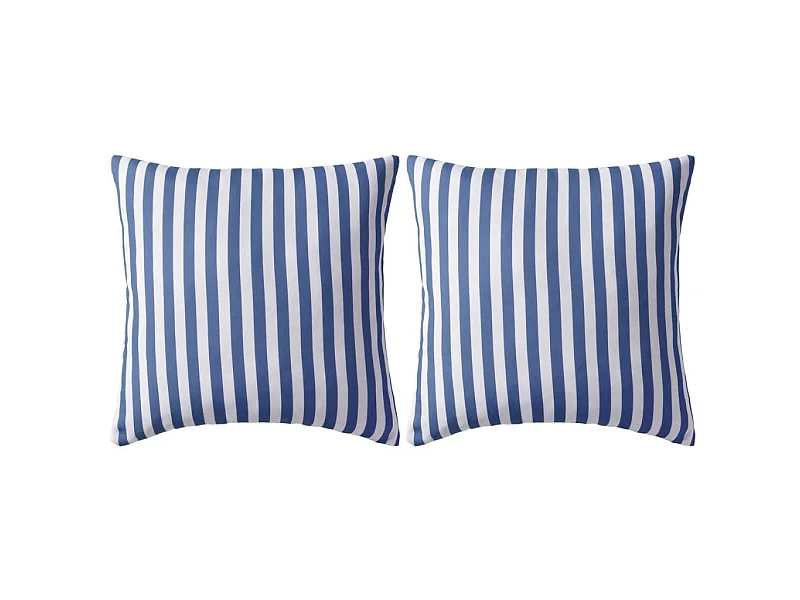 Lot de 2 coussins bleue 45 x 45 x 3 cm DEC020106