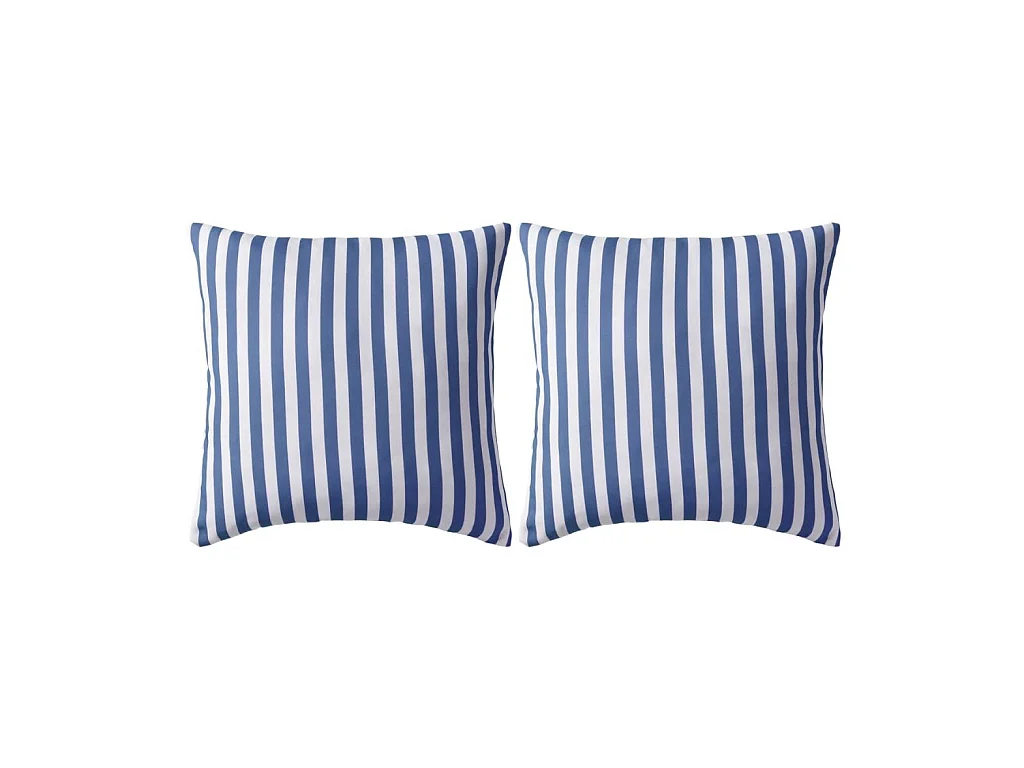 Lot de 2 coussins bleue 45 x 45 x 3 cm DEC020106