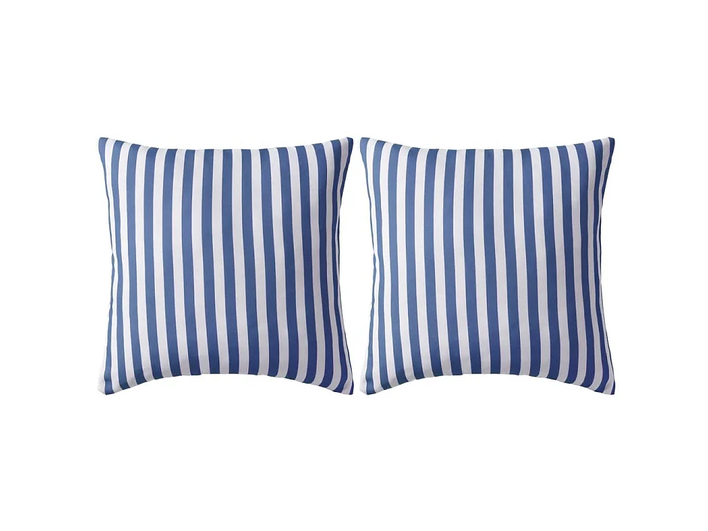Lot de 2 coussins bleue 45 x 45 x 3 cm DEC020106