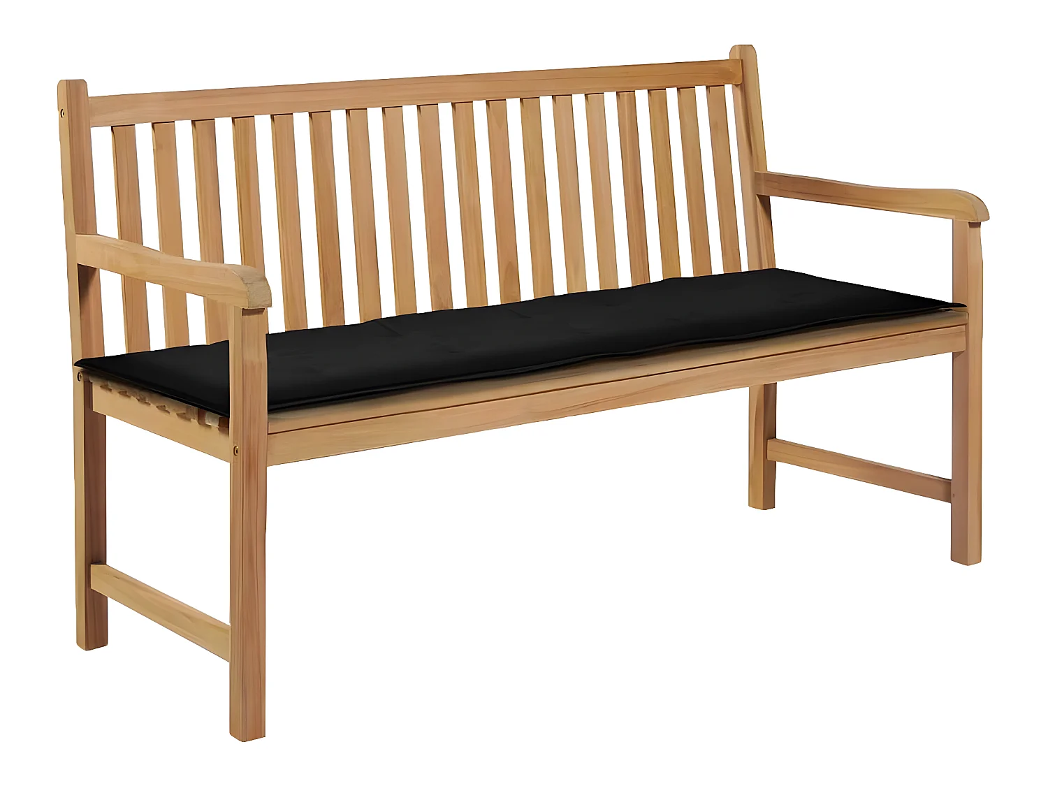 Coussin de banc de noire 150 x 50 x 3 cm DEC021747