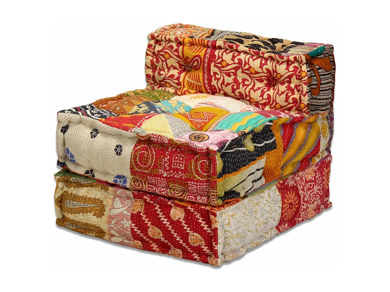 Coussins canapé de sol tissu 200 x 70 x 58 cm DEC021223