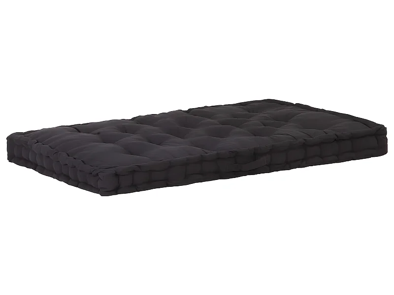 coussin de canapé palette noire 120 x 80 x 10 cm DEC021808