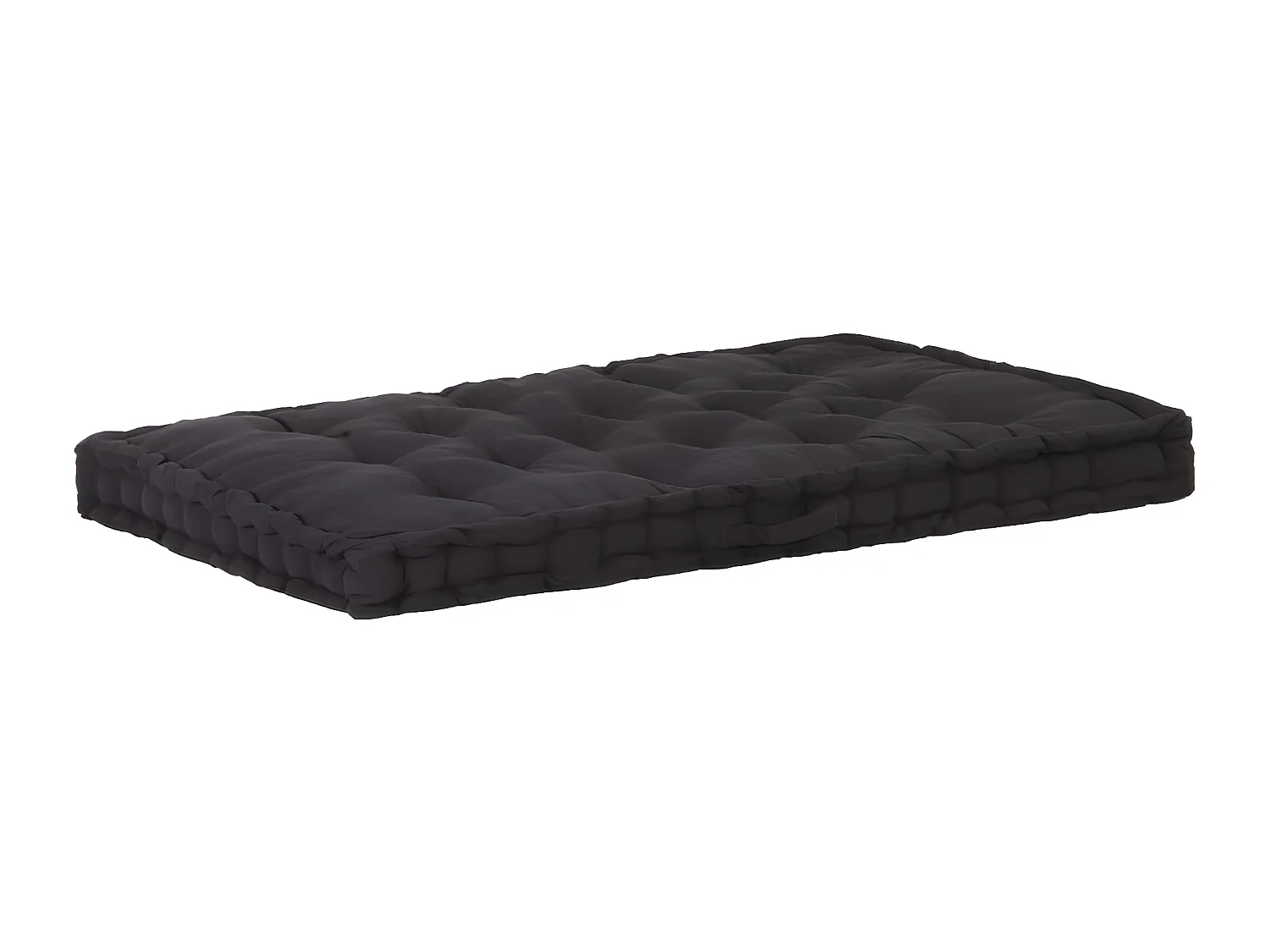 coussin de canapé palette noire 120 x 80 x 10 cm DEC021808