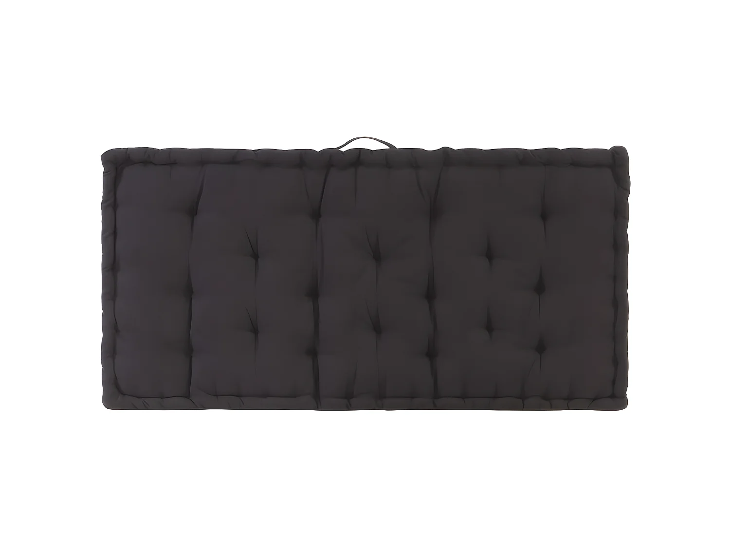 coussin de canapé palette noire 120 x 80 x 10 cm DEC021808