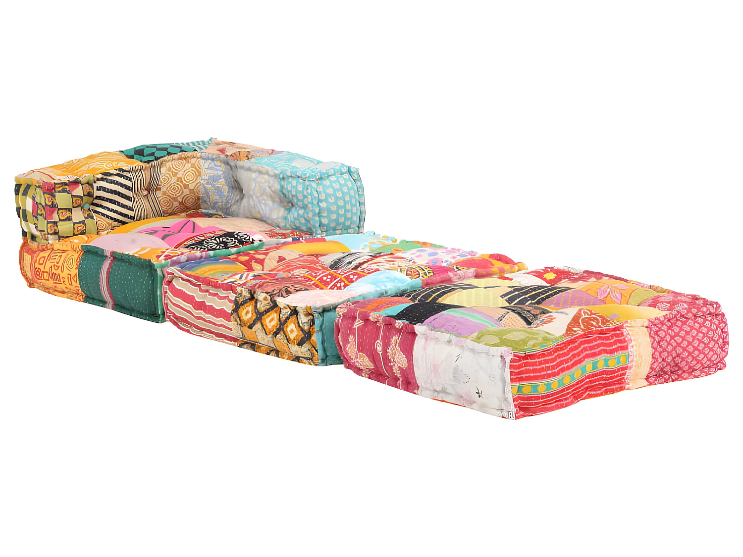 Coussin de sol pouf tissu 70 x 70 x 69 cm DEC021293