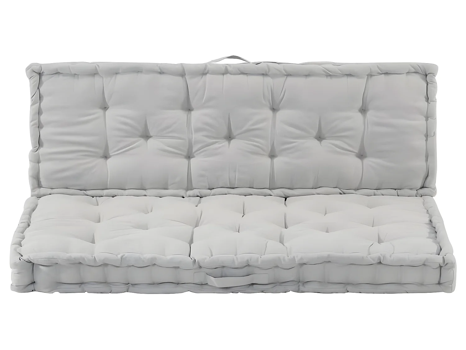 Coussins de palette canapé grise 120 x 40 x 7 cm DEC021325