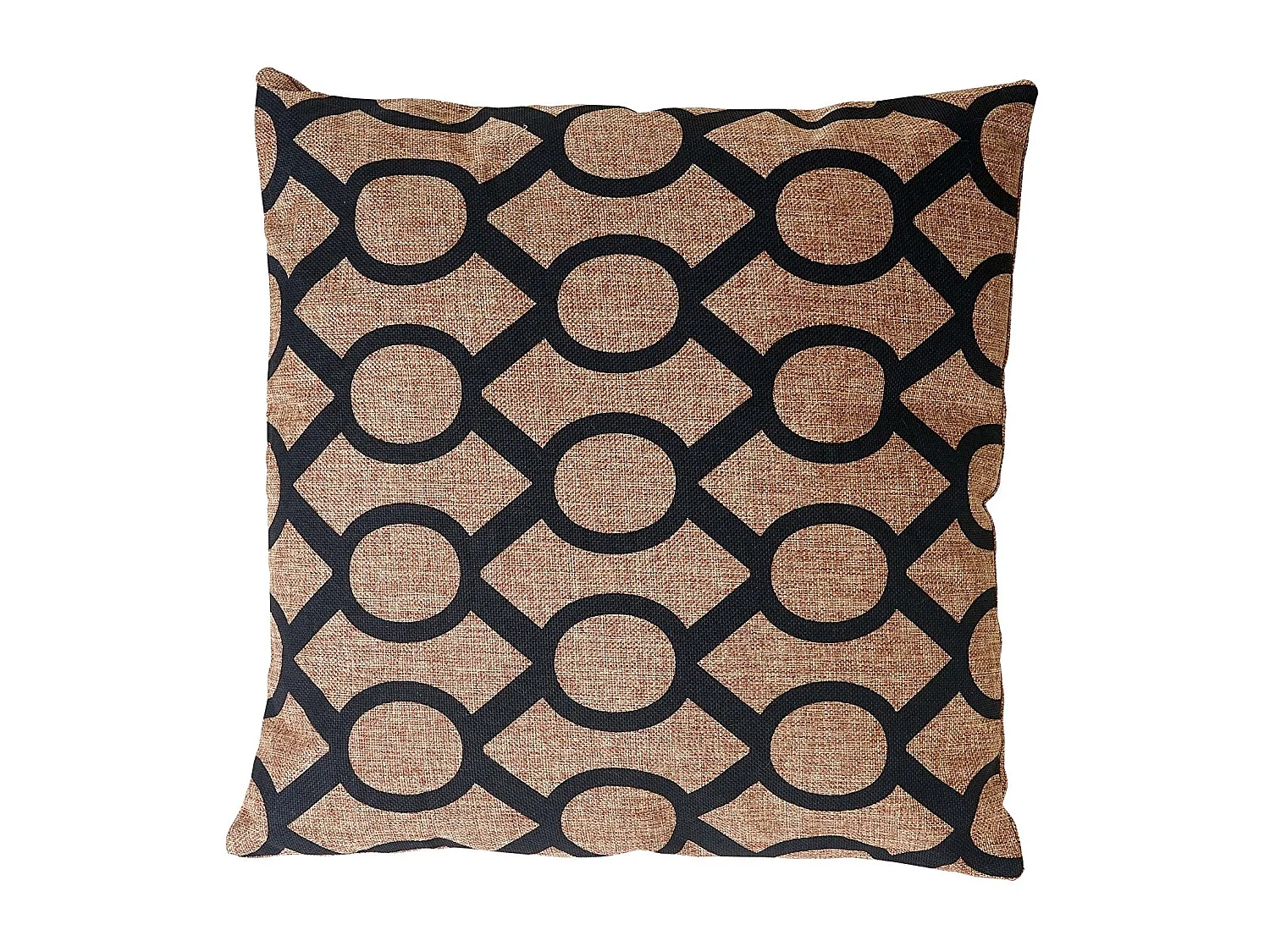 Coussin marron/noir 45x45 cm marron 45 x 45 x 5 cm DEC04073