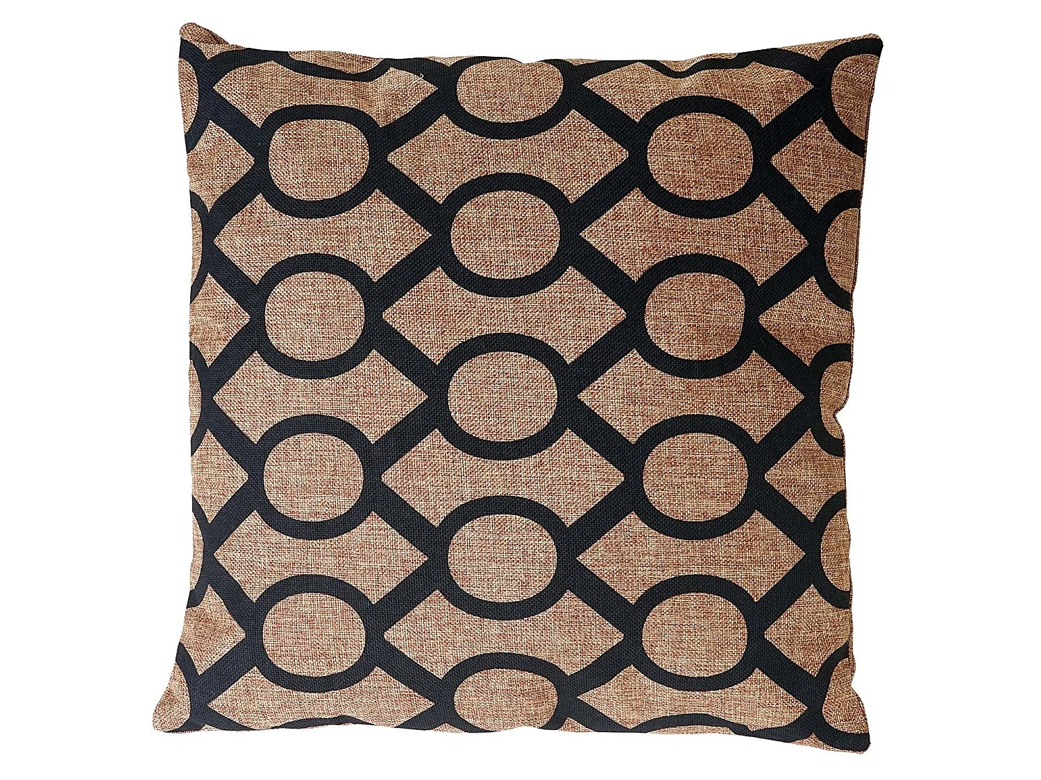 Coussin marron/noir 45x45 cm marron 45 x 45 x 5 cm DEC04073