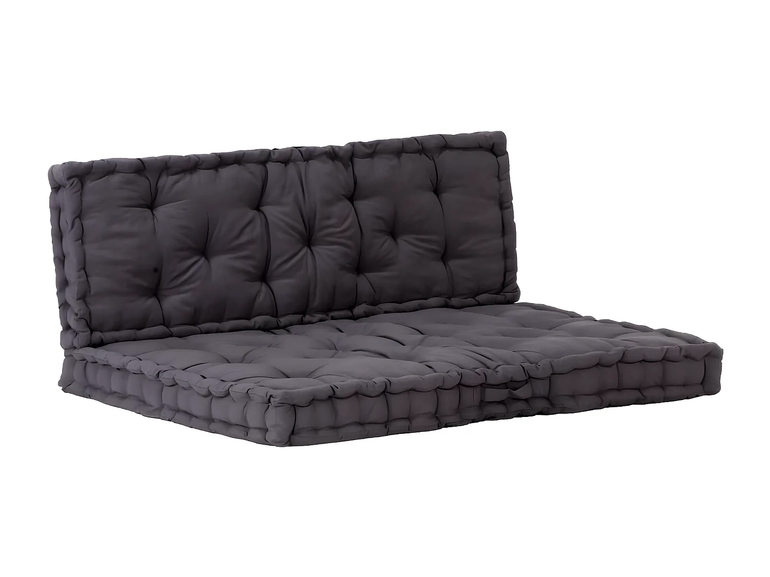 Coussins de palette canapé noire 120 x 40 x 7 cm DEC021323