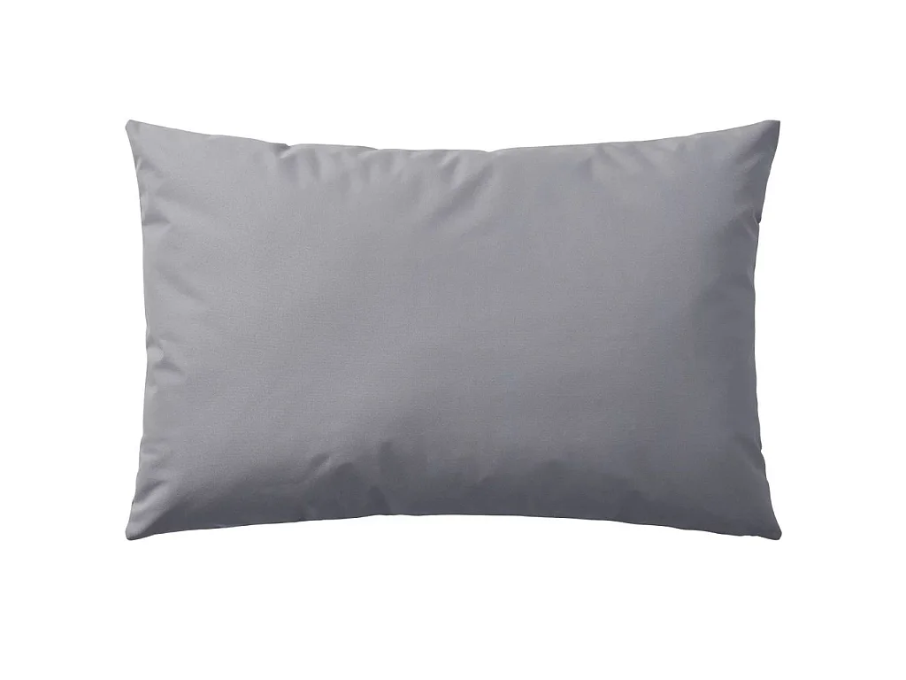 Lot de 2 coussins grise 60 x 40 x 3 cm DEC020104