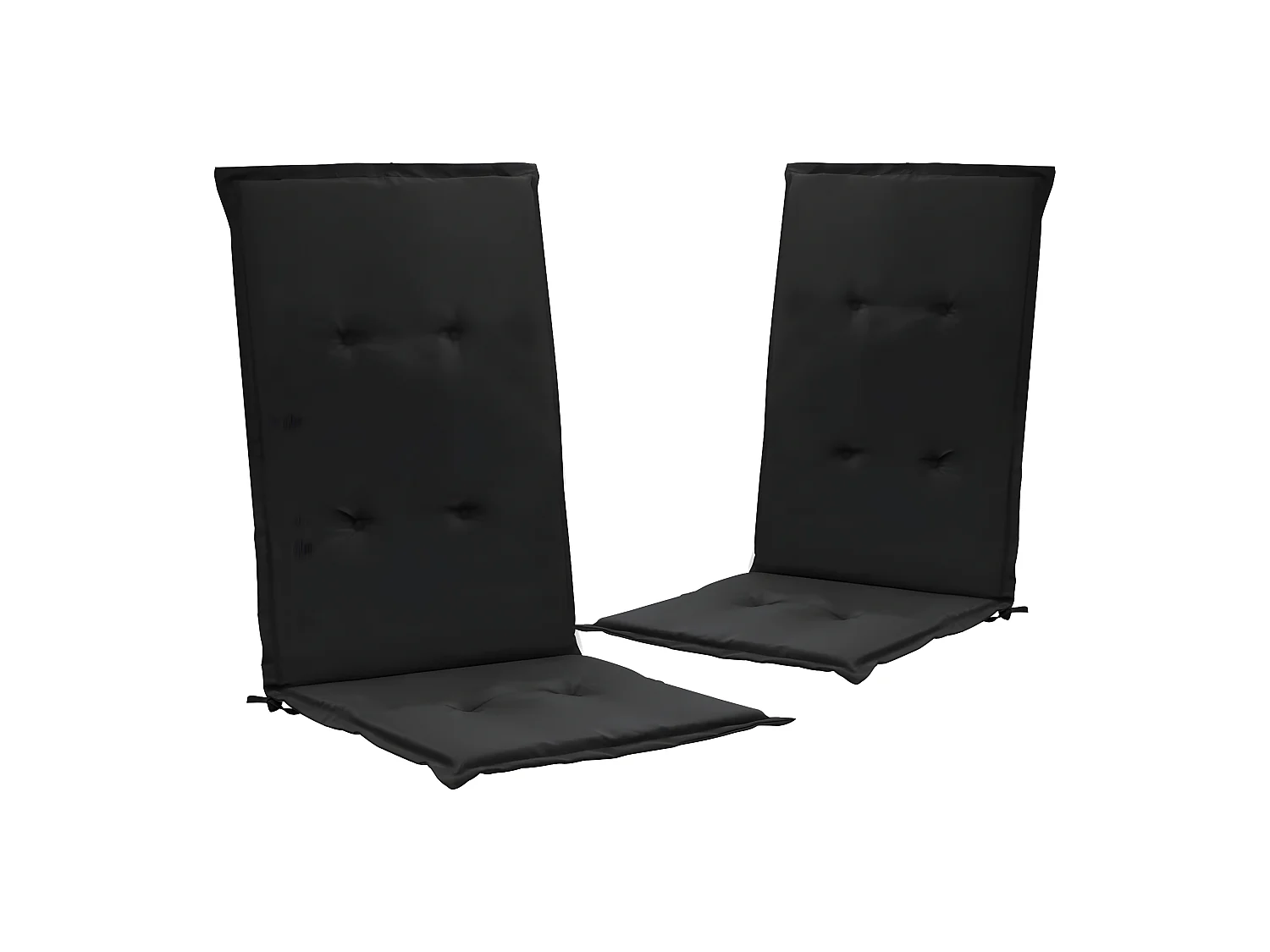 lot de 2 coussins noire 120 x 50 x 3 cm DEC021666