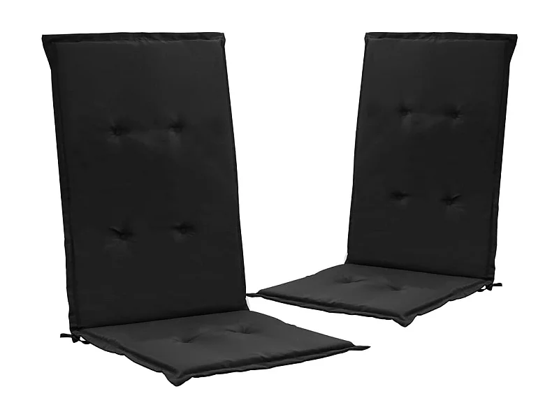 lot de 2 coussins noire 120 x 50 x 3 cm DEC021666