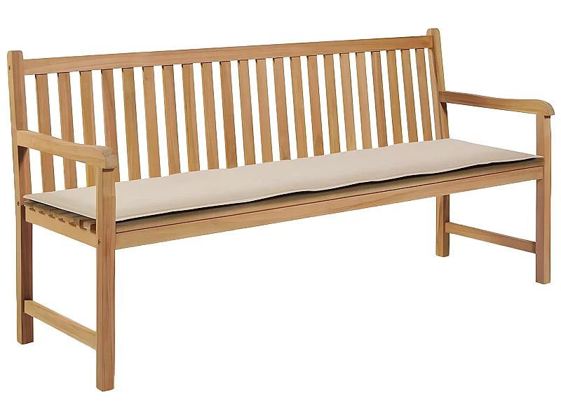 Coussin de banc de crème 180 x 50 x 3 cm DEC021561