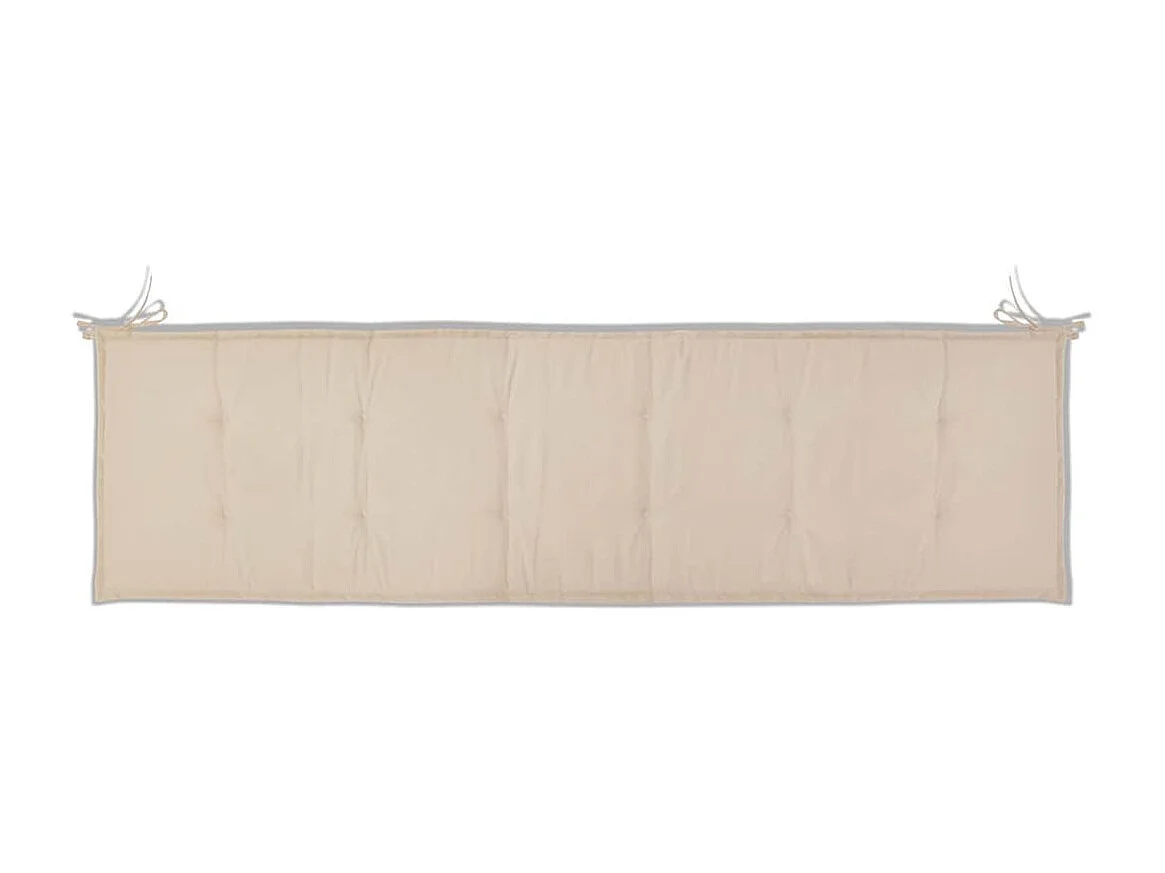 Coussin de banc de crème 180 x 50 x 3 cm DEC021561