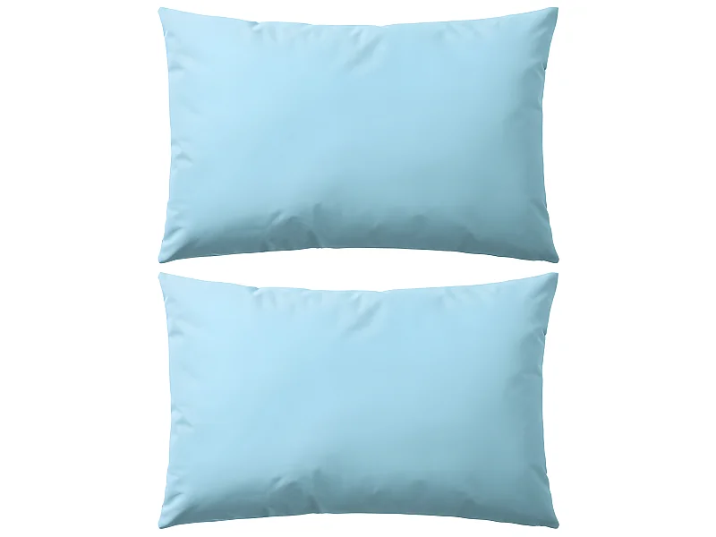Lot de 2 coussins bleue 60 x 40 x 3 cm DEC020100