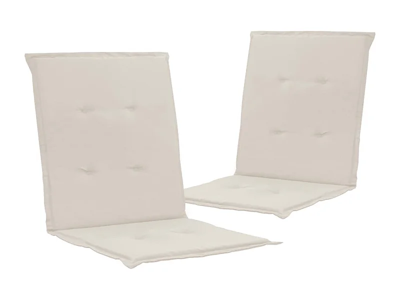 lot de 2 coussins crème 100 x 50 x 3 cm DEC021680