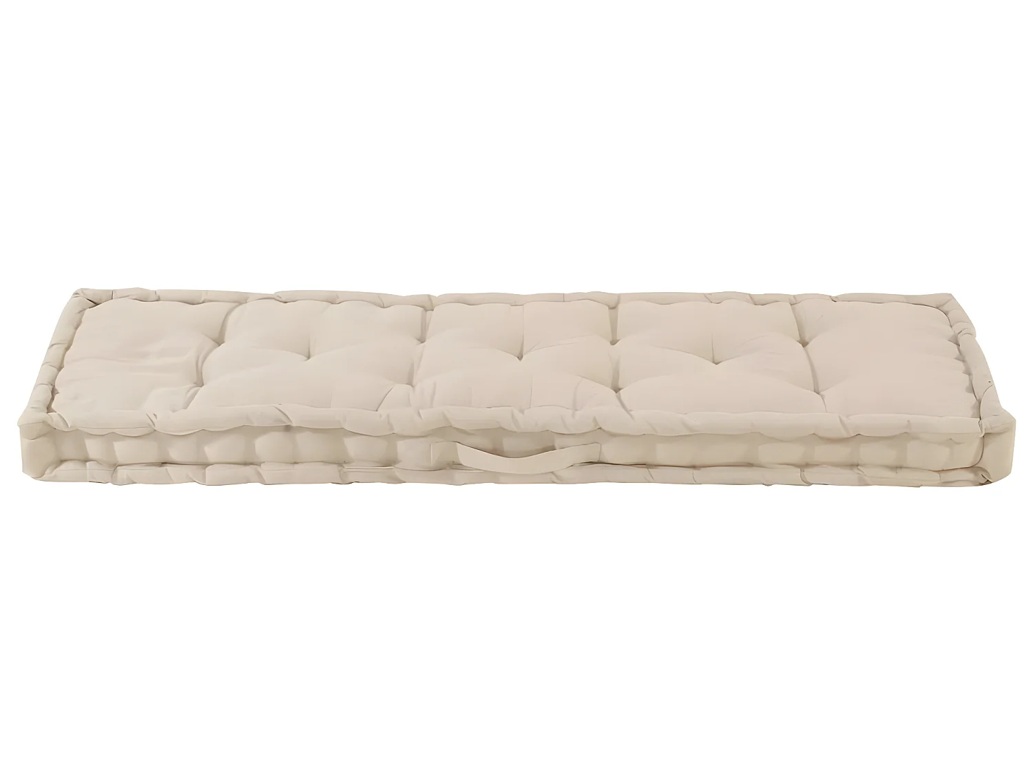 Coussin de plancher de beige 120 x 40 x 7 cm DEC021813