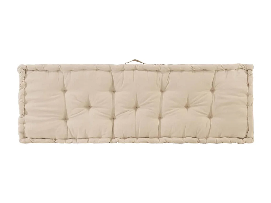 Coussin de plancher de beige 120 x 40 x 7 cm DEC021813