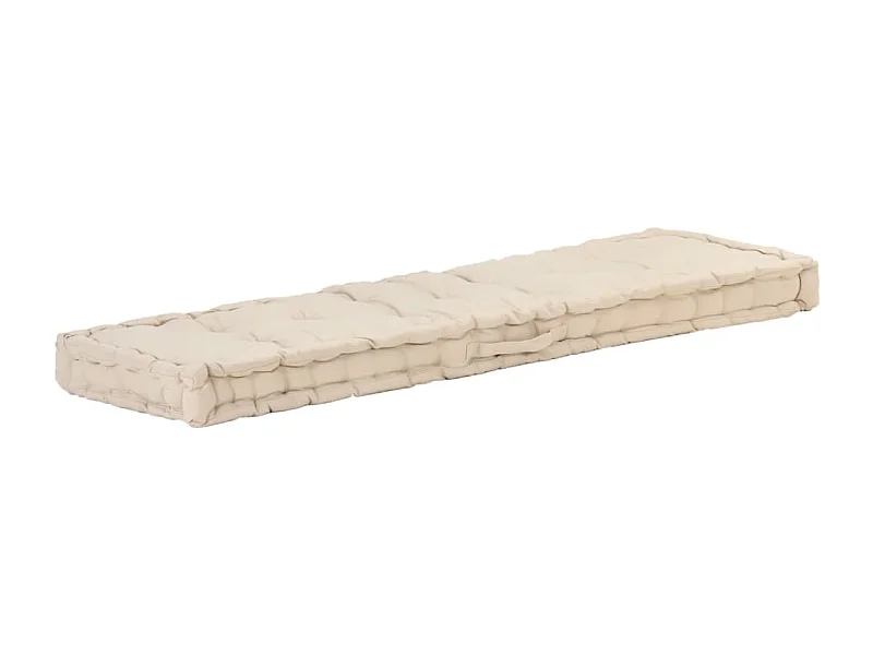 Coussin de plancher de beige 120 x 40 x 7 cm DEC021813