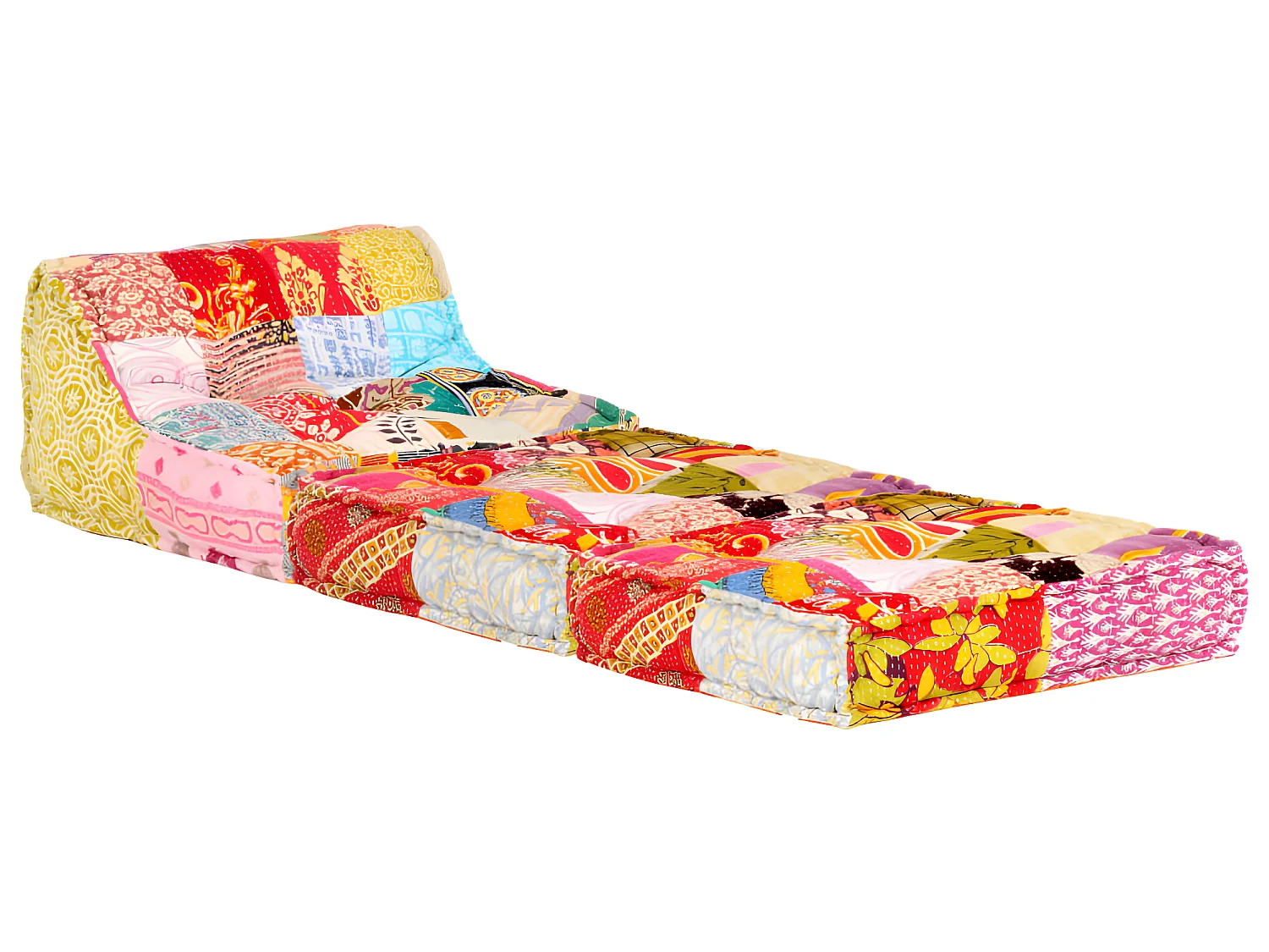 Coussin de sol pouf tissu 60 x 70 x 76 cm DEC021308