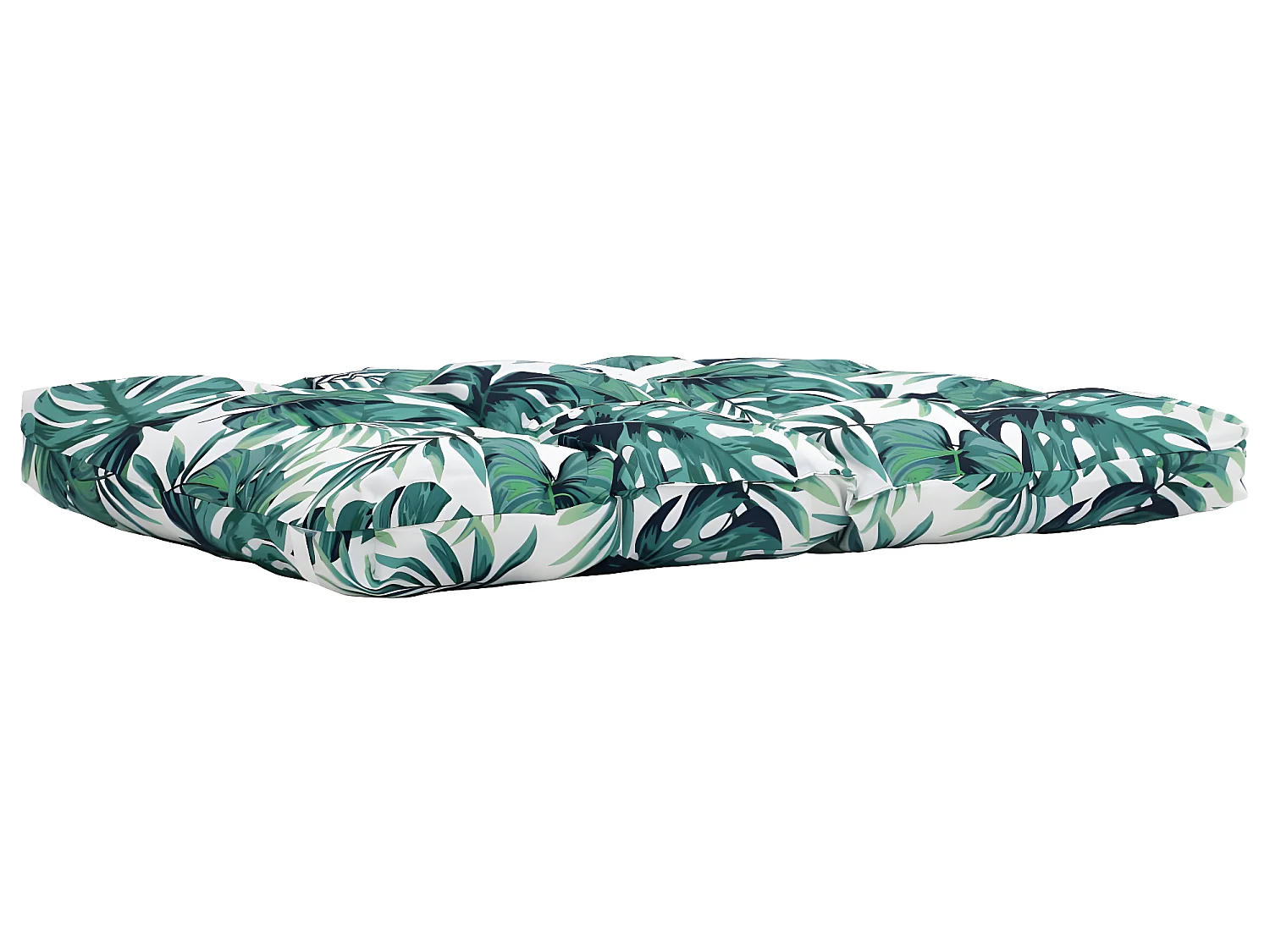 Coussin de siège de jardin imperméable 100 % polyester vert 120x80x10 cm DEC021634