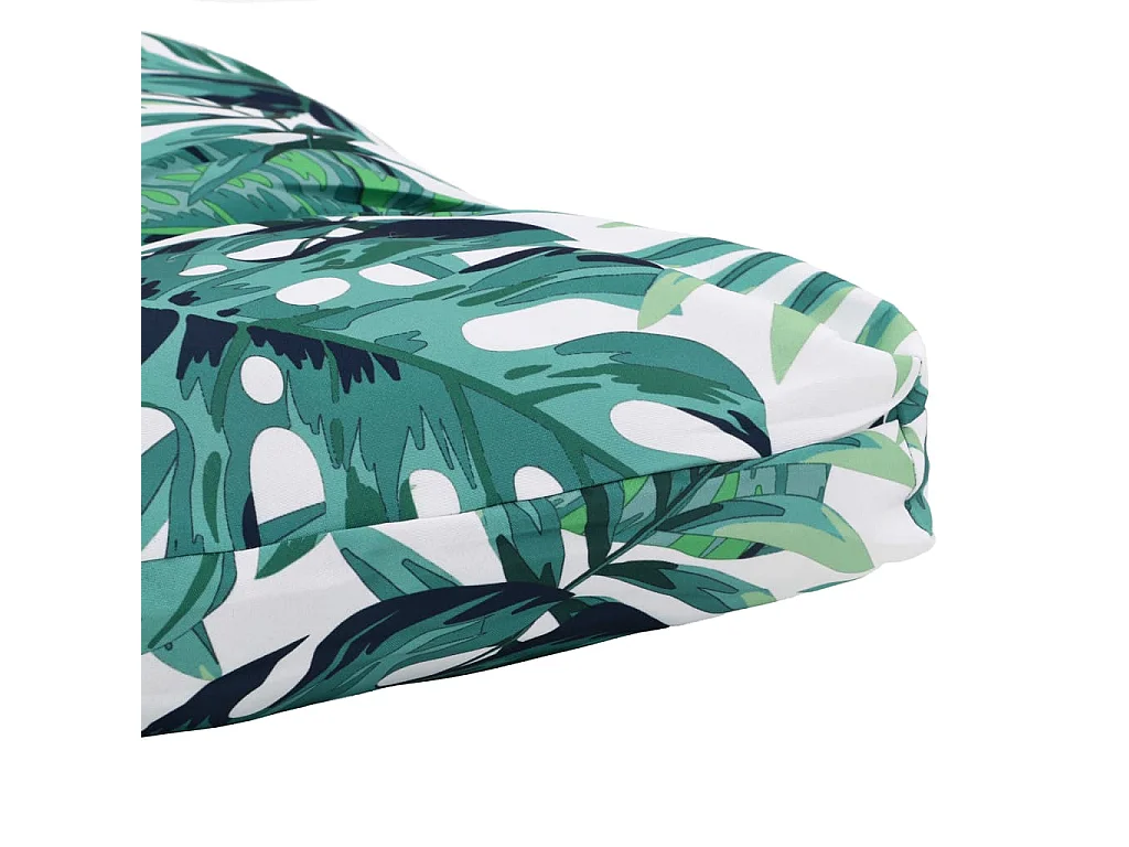Coussin de siège de jardin imperméable 100 % polyester vert 120x80x10 cm DEC021634