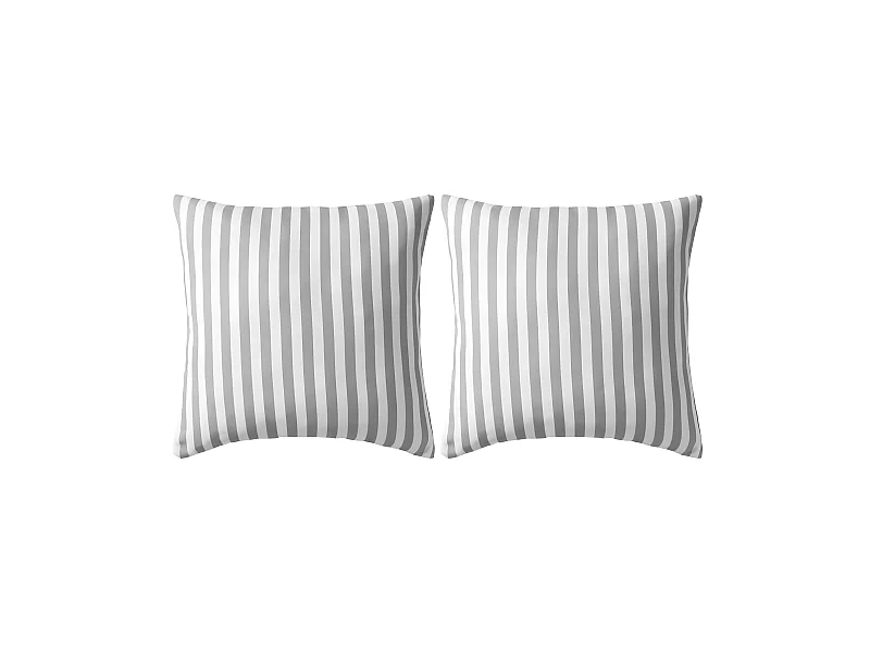 Lot de 2 coussins grise 45 x 45 x 3 cm DEC020109