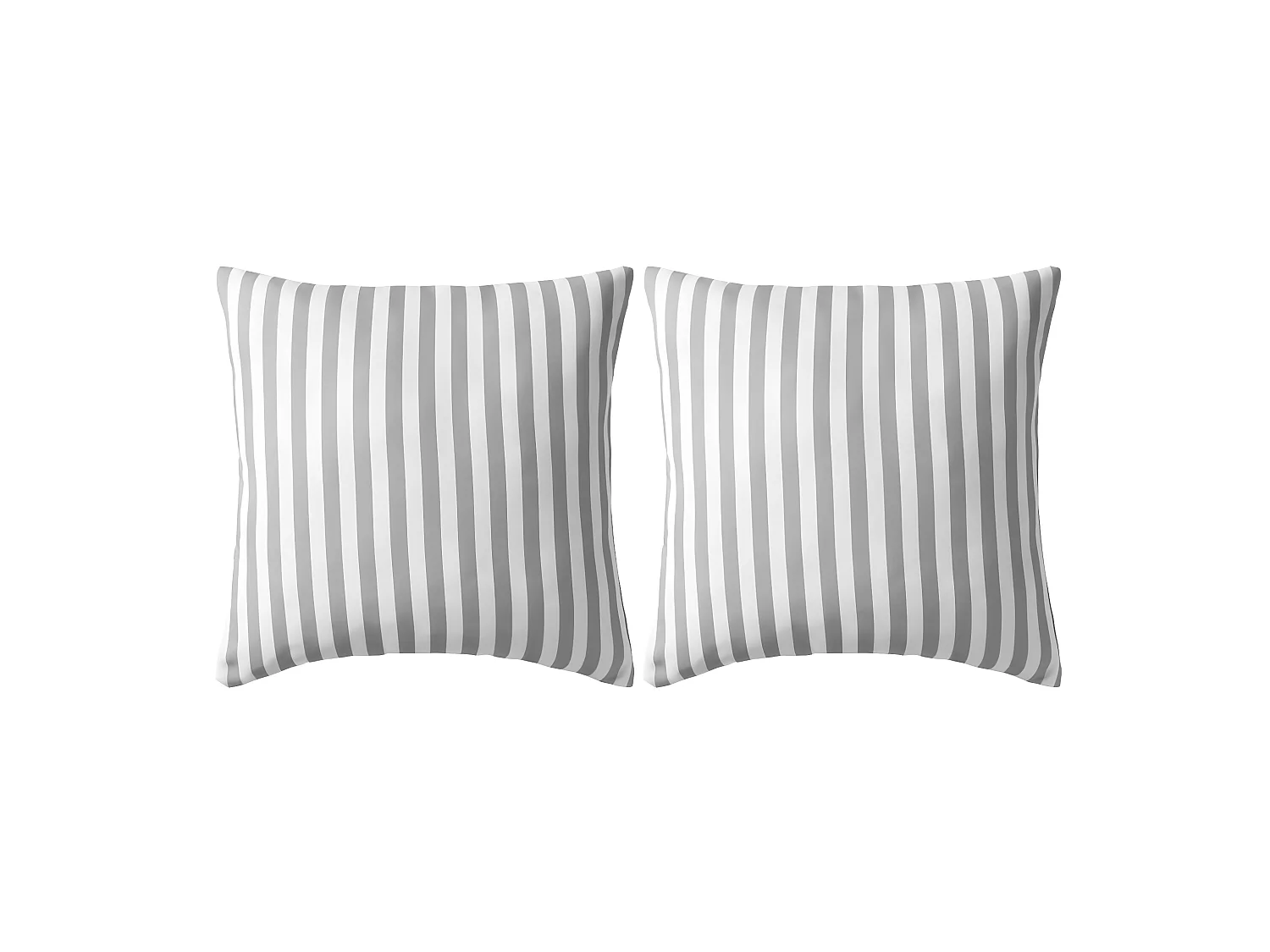 Lot de 2 coussins grise 45 x 45 x 3 cm DEC020109