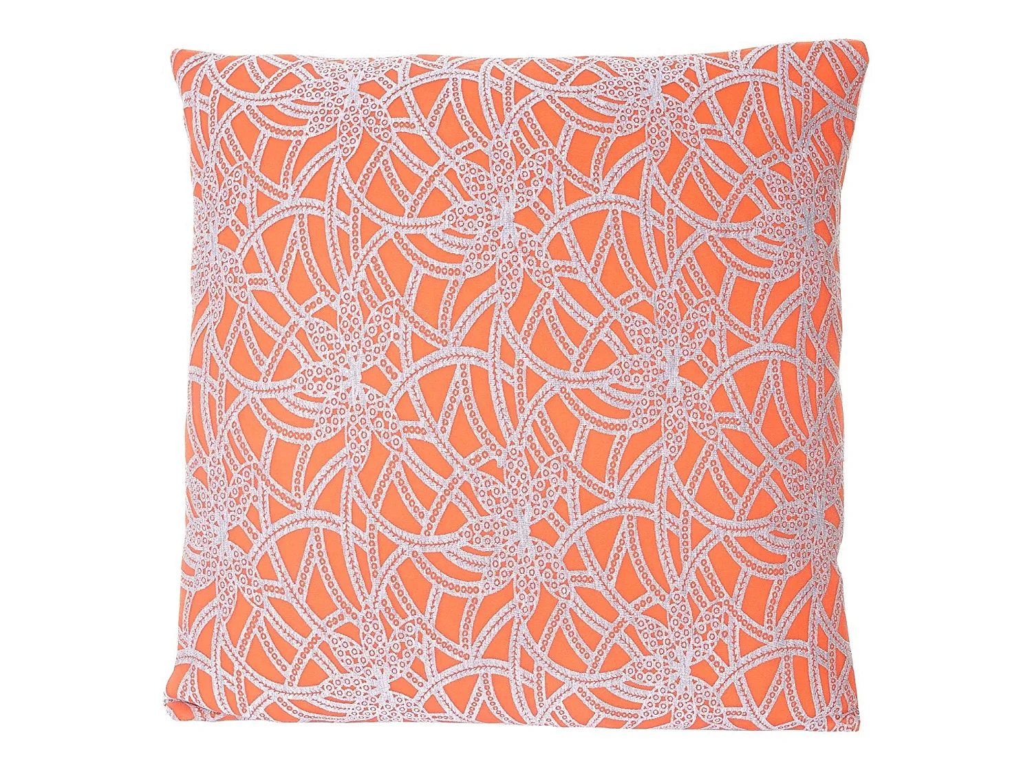 Coussin orange style baroque 45 x 45 x 5 cm DEC04075