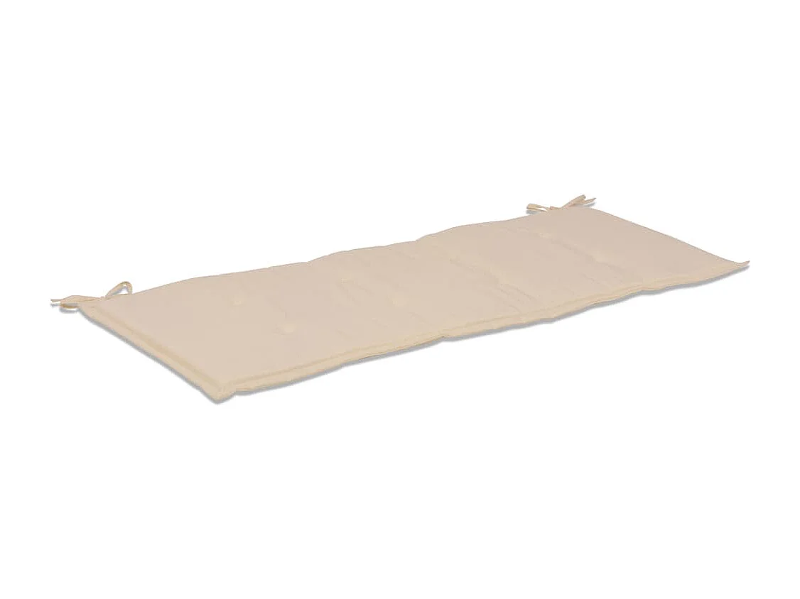 Coussin de banc de crème 120 x 50 x 3 cm DEC021559