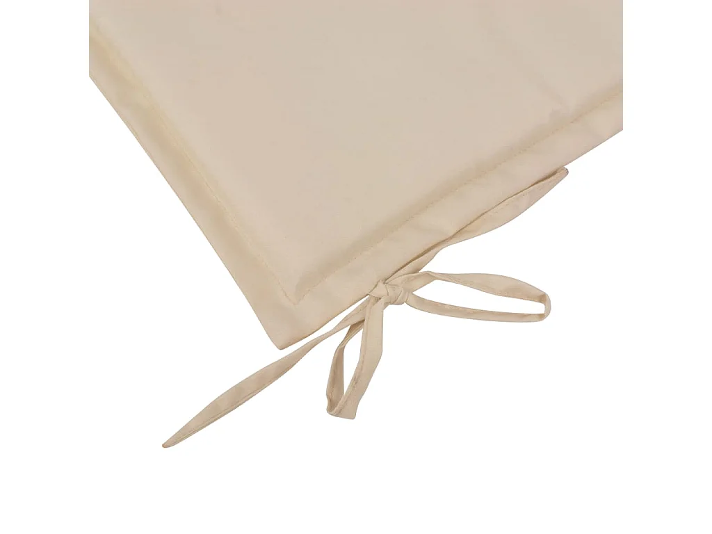 Coussin de banc de crème 120 x 50 x 3 cm DEC021559