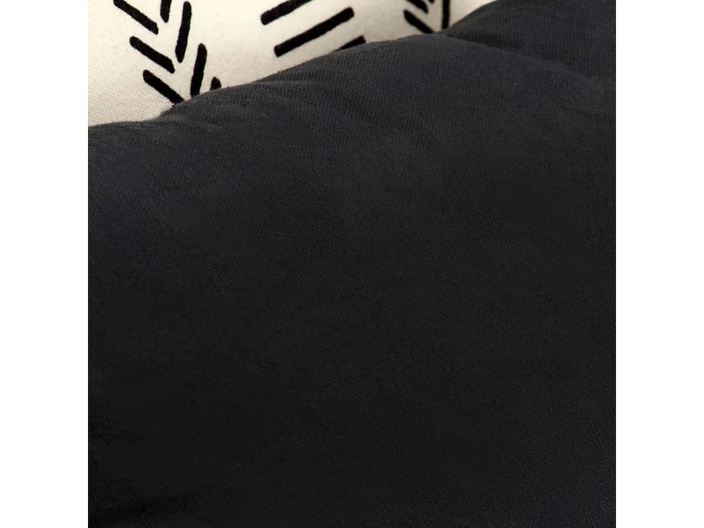 Coussins de sol poufs tissu grise 140 x 70 x 85 cm DEC021230
