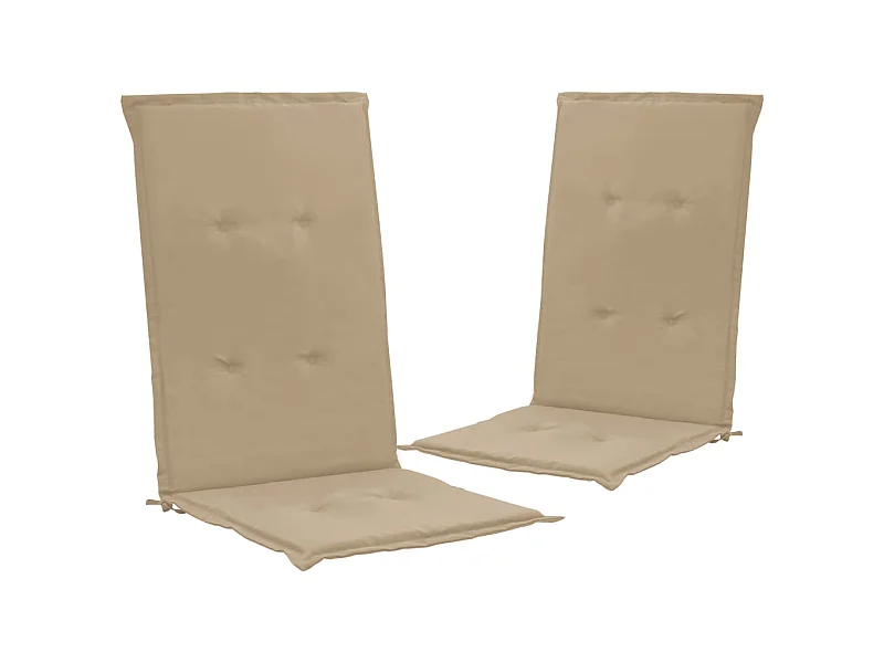 lot de 2 coussins beige 120 x 50 x 3 cm DEC021670