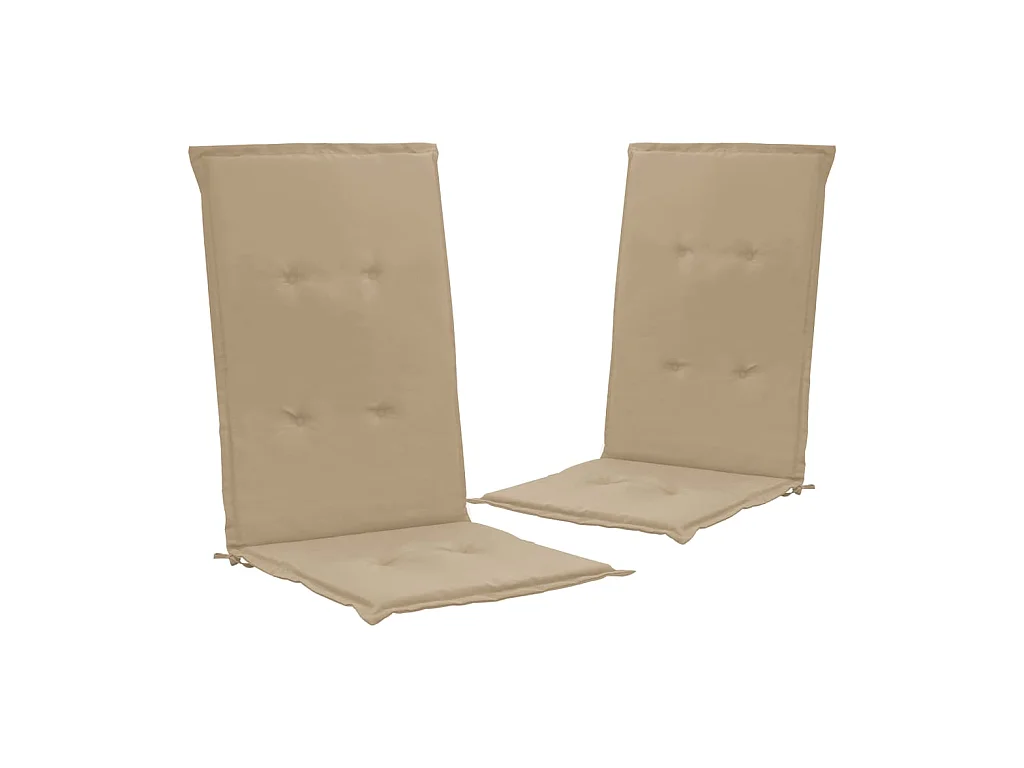 lot de 2 coussins beige 120 x 50 x 3 cm DEC021670