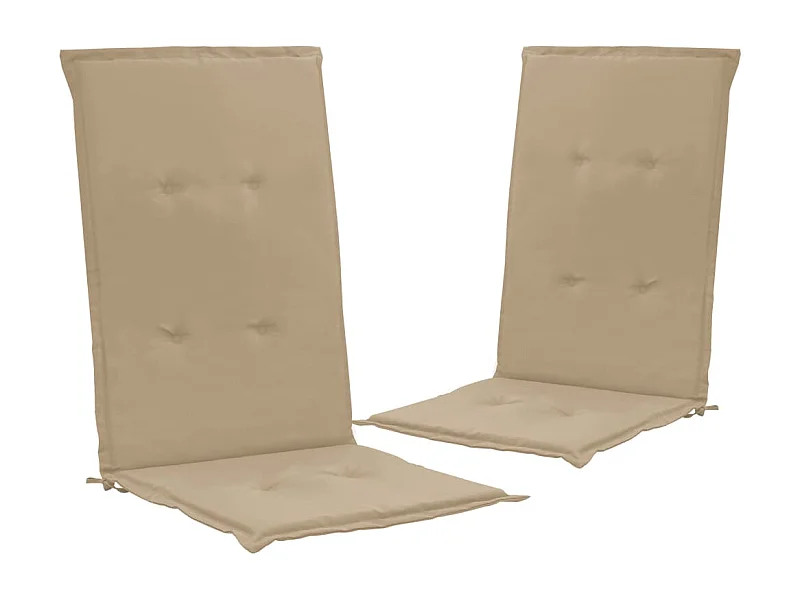 lot de 2 coussins beige 120 x 50 x 3 cm DEC021670