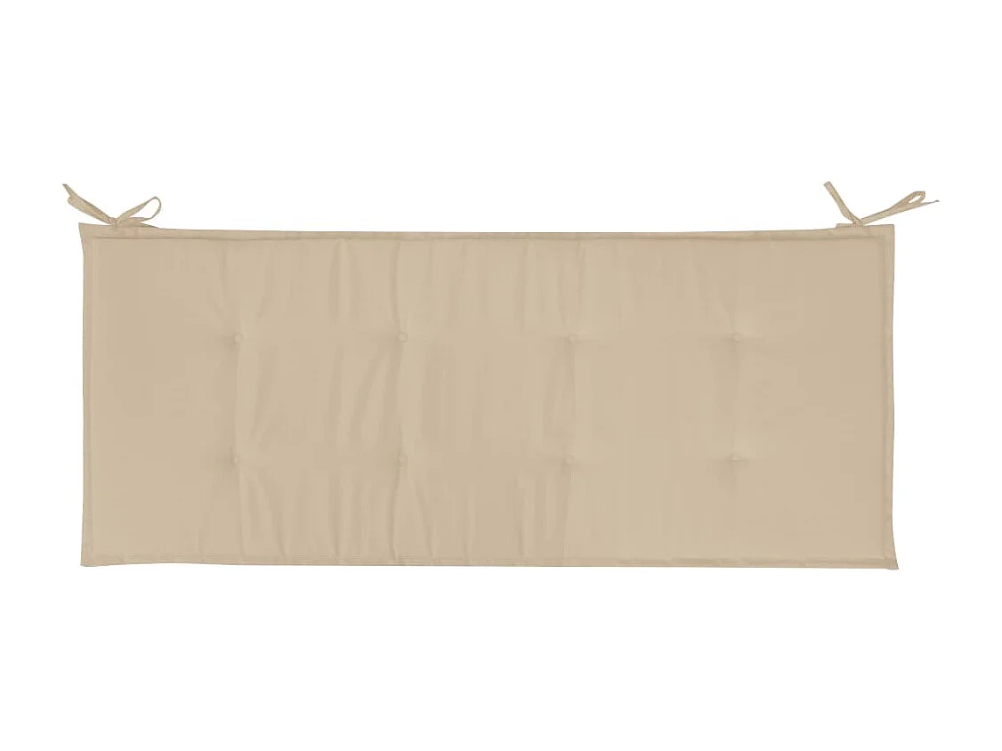 Coussin de banc de beige 150 x 50 x 3 cm DEC021755