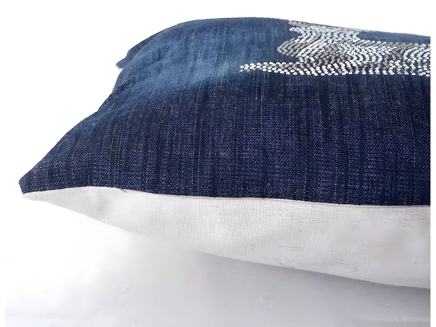 Coussin bleu avec motif bleue 45 x 1 x 45 cm DEC04074