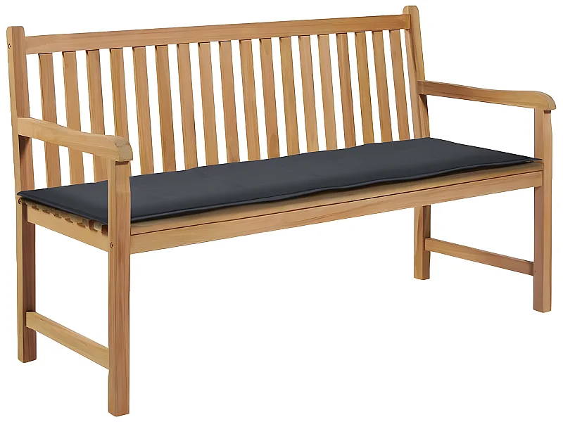 Coussin de banc de tissu 150 x 50 x 3 cm DEC021552